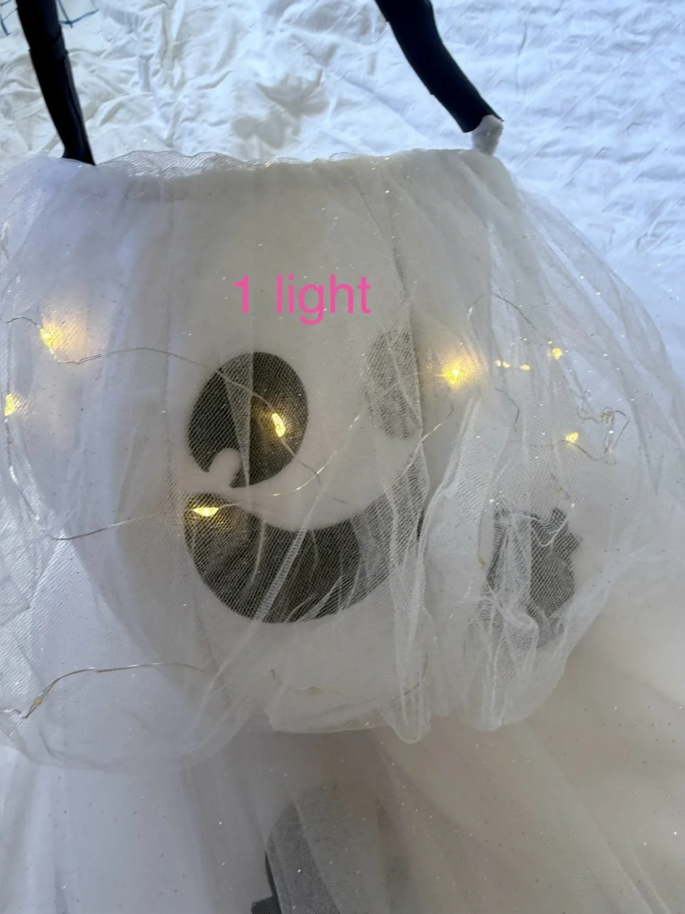 Pottery Barn Kids Light-Up Ghost Costume & Matching Treat Bag Set (Size 7-8)!